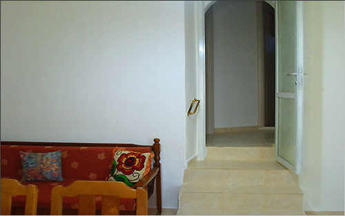 View from the living room towards the bedrooms corridor